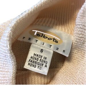 Talbots Petite sparkling mock turtleneck